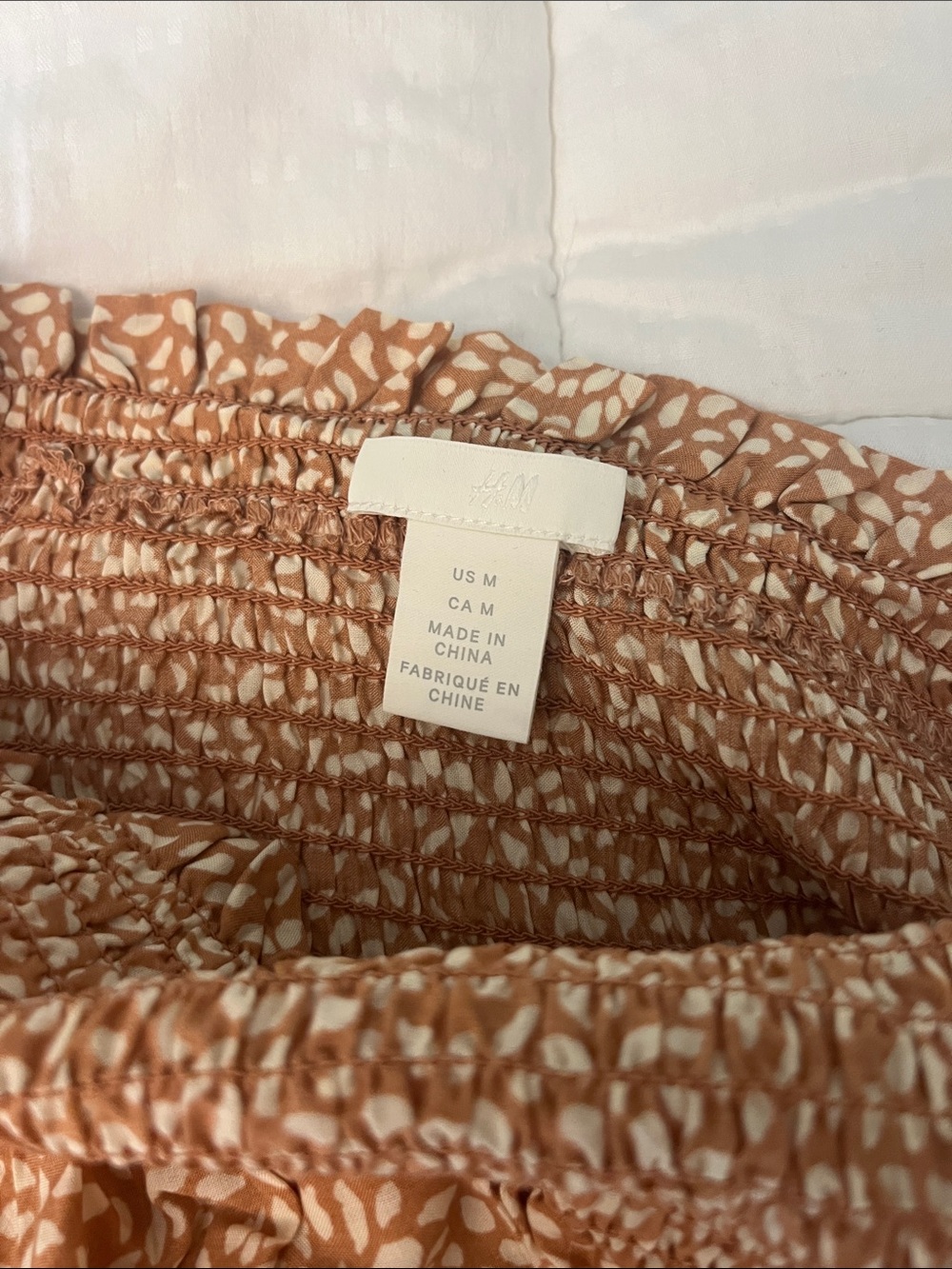 H&M Brown Printed Ruffle Mini Skirt - Picture 2 of 2